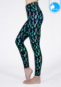 IBY-Long yoga pants, model 535S - Cactus pattern