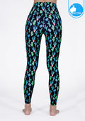 IBY-Long yoga pants, model 535S - Cactus pattern