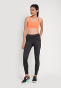 Fitz - High Waist Long Pants - Workout - Gray