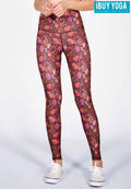 IBY-Long yoga pants, model 535S - Sarong pattern