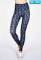 IBY-Long yoga pants, model 535S - Peacock pattern