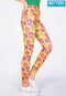 IBY-กางเกงโยคะขายาว รุ่น535S - ลายกุหลาบสีรุ้ง Rainbow Rose