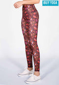IBY-Long yoga pants, model 535S - Sarong pattern