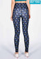 IBY-Long yoga pants, model 535S - Peacock pattern