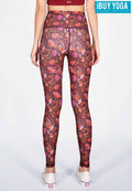 IBY-Long yoga pants, model 535S - Sarong pattern