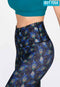 IBY-Long yoga pants, model 535S - Peacock pattern