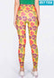 IBY-กางเกงโยคะขายาว รุ่น535S - ลายกุหลาบสีรุ้ง Rainbow Rose