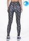 IBY-Long yoga pants, model 535S - Daisy pattern