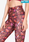 IBY-Long yoga pants, model 535S - Sarong pattern