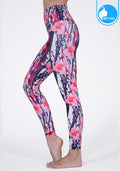 IBY-Long yoga pants, model 535S - Lily pattern