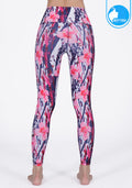 IBY-Long yoga pants, model 535S - Lily pattern