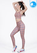 IBY-Long yoga pants, model 535S - ScottishBB pattern