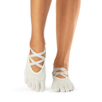 Toesox - Grip Full Toe Elle White Sand