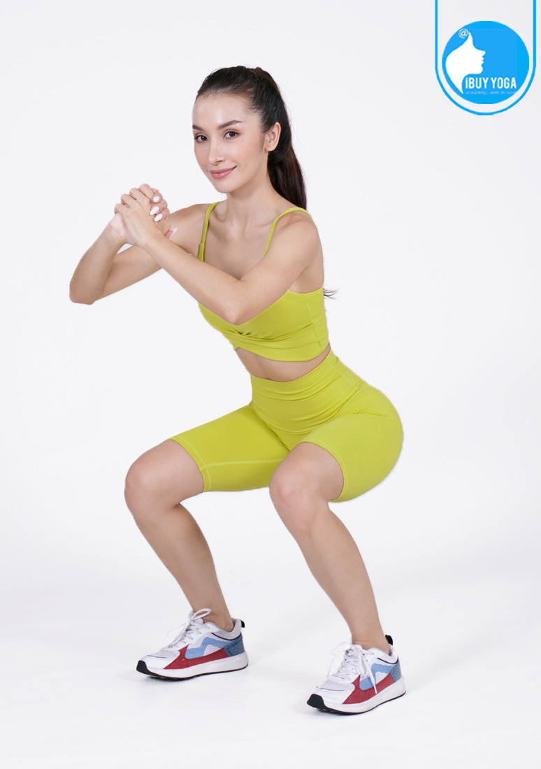 IBY - Yoga Sport Crop With Bra - Lemon
