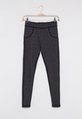 Fitz - High Waist Long Pants - Workout - Grey