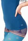 Fitz Yoga Shirt - True Freedom Tank Top - Blue Deep Water *Ready to ship*