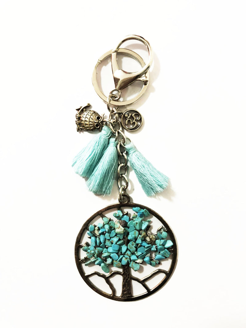 Tree of life Keychain - Turquoise