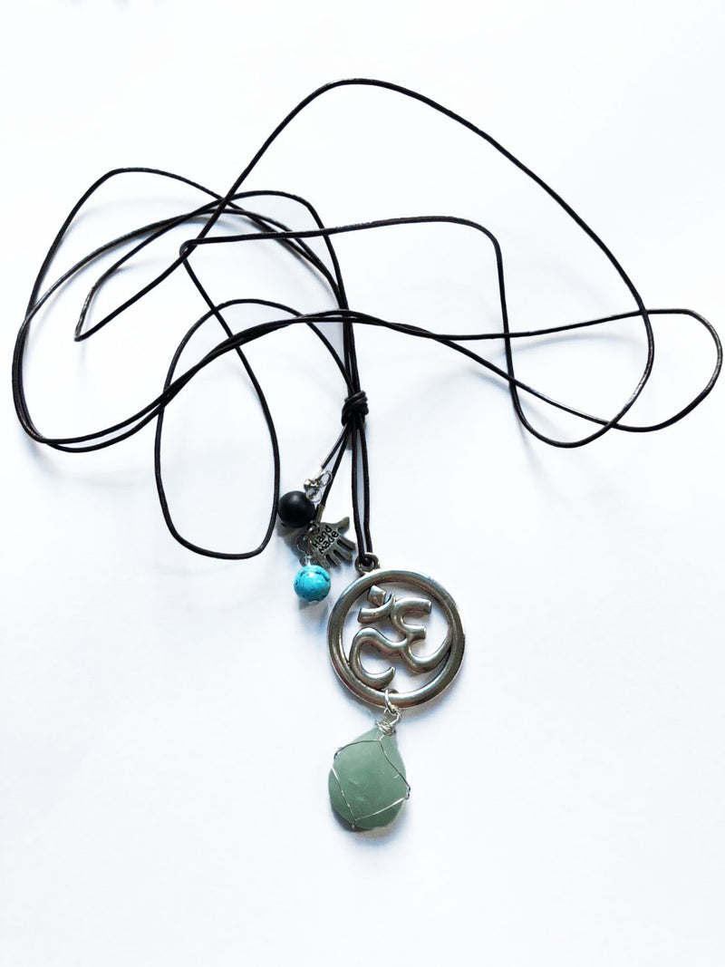 Aum Necklace - Jade