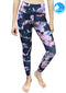 Long yoga pants, model 535 - Night Party pattern
