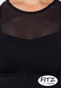 Sports bra, yoga bra, exercise bra, Fitz - Venice Bra - Black **Ready to ship**