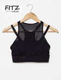 Sports bra, yoga bra, exercise bra, Fitz - Venice Bra - Black **Ready to ship**