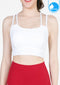 Sports bra, yoga bra, exercise bra IBY - Yoga Sport Crop With Bra Adorable - White