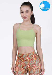 IBY - Yoga Sport Crop With Bra Awake - Green Tea Milk สีชาเขียวนม