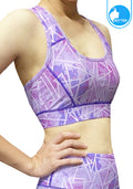 Sports bra, yoga bra, exercise bra IBY - Yoga Sport Bra - Pinky pattern