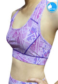 Sports bra, yoga bra, exercise bra IBY - Yoga Sport Bra - Pinky pattern