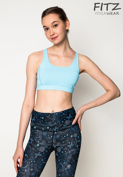 Sports bra, yoga bra, exercise bra Fitz - Sweaty Bra - Light Blue