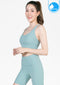 สปอร์ตบรา บราโยคะ บราออกกำลังกาย IBY - Yoga Sport Bra Light Support Blend - Light Blue