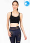 Sports bra, yoga bra, exercise bra IBY - Yoga Sport Bra Light Support Wild - Black Black *Ready to ship*