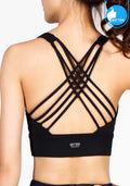 Sports bra, yoga bra, exercise bra IBY - Yoga Sport Bra Light Support Wild - Black Black *Ready to ship*