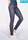 IBY-Long yoga pants, model 535S - Ck pattern