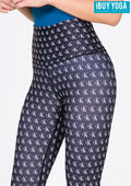 IBY-Long yoga pants, model 535S - Ck pattern