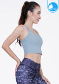 IBY - Yoga Sport Crop With Bra Cropped - aero blue