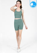 Sports bra, yoga bra, exercise bra IBY - Yoga Sport Crop With Bra Cropped - Light Green