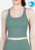 Sports bra, yoga bra, exercise bra IBY - Yoga Sport Crop With Bra Cropped - Light Green