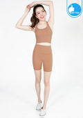 Sports bra, yoga bra, exercise bra IBY - Yoga Sport Crop With Bra Cropped - Light Brown