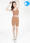 สปอร์ตบรา บราโยคะ บราออกกำลังกาย IBY - Yoga Sport Crop With Bra Cropped - Light Brown