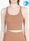 สปอร์ตบรา บราโยคะ บราออกกำลังกาย IBY - Yoga Sport Crop With Bra Cropped - Light Brown
