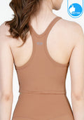 Sports bra, yoga bra, exercise bra IBY - Yoga Sport Crop With Bra Cropped - Light Brown