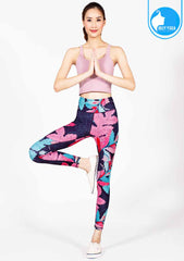สปอร์ตบรา บราโยคะ บราออกกำลังกาย IBY - Yoga Sport Crop With Bra Cropped - สีชมพูดอกบัว