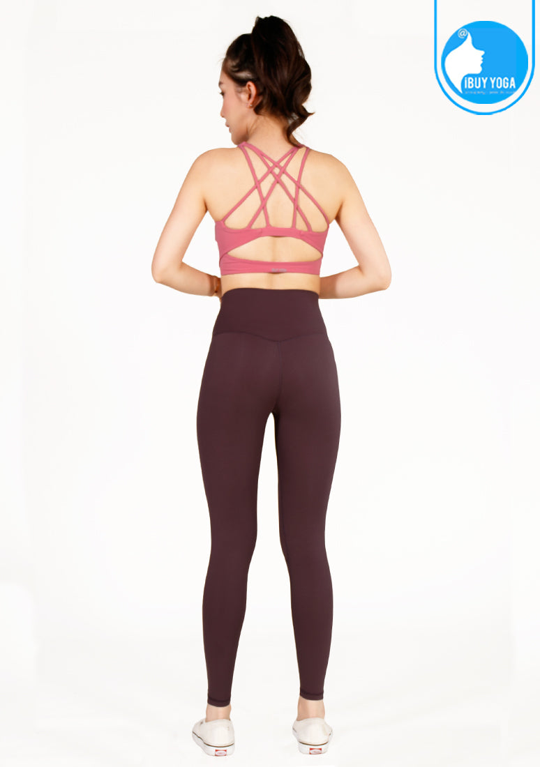 สปอร์ตบรา บราโยคะ บราออกกำลังกาย IBY - Yoga Sport Bra Light Support Twisted - Pink *พร้อมส่ง*