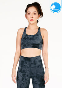 สปอร์ตบรา บราโยคะ บราออกกำลังกาย IBY - Yoga Sport Bra Cloud - Black ดำ *พร้อมส่ง*