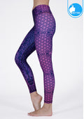 FITZ yoga pants, exercise, 9-inch legs, Bright pattern