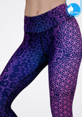 FITZ yoga pants, exercise, 9-inch legs, Bright pattern