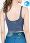 สปอร์ตบรา บราโยคะ บราออกกำลังกาย IBY - Yoga Sport Crop With Bra Focus - Dark Blue