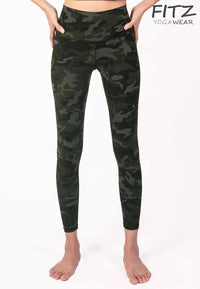 Fitz High Waist 7/8 Legging - Diane - Green Army