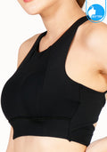 Sports bra, yoga bra, exercise bra IBY - Yoga Sport Bra Light Support Twisted - Black *Ready to ship*